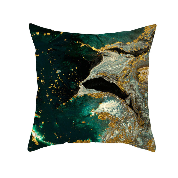 Abstract Marble Print Luxurious Velvet Decorative Throw Pillow Cover
