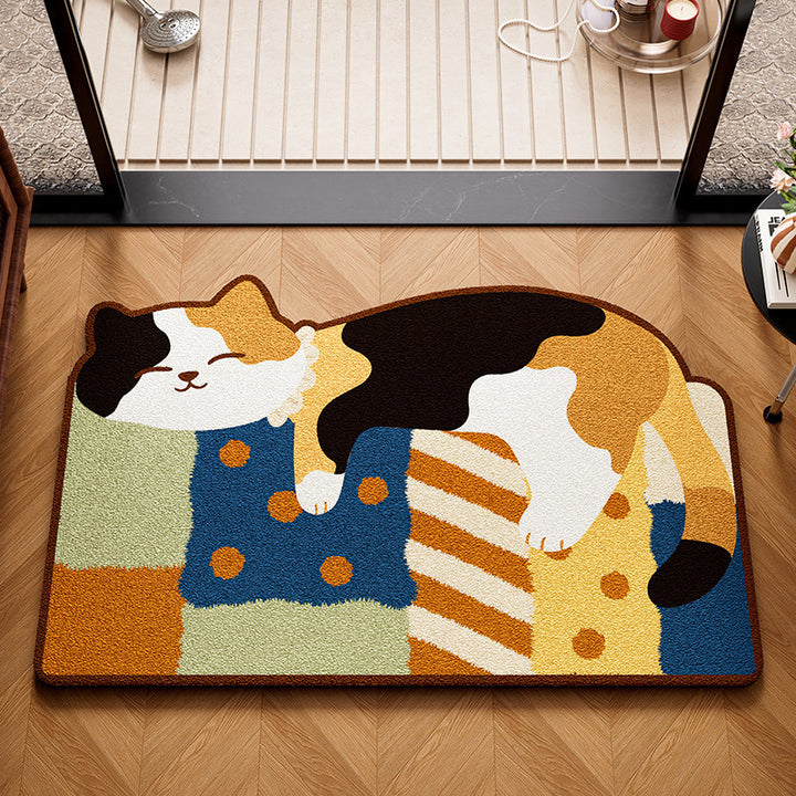 Playful Dog-Themed Bath Mat