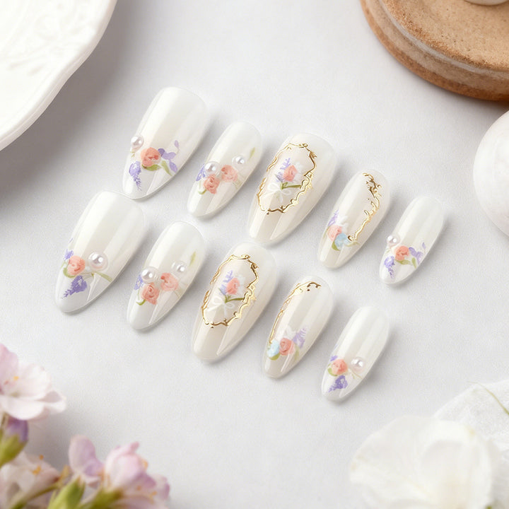 Floral Art Press-On Nail Set Stornfield
