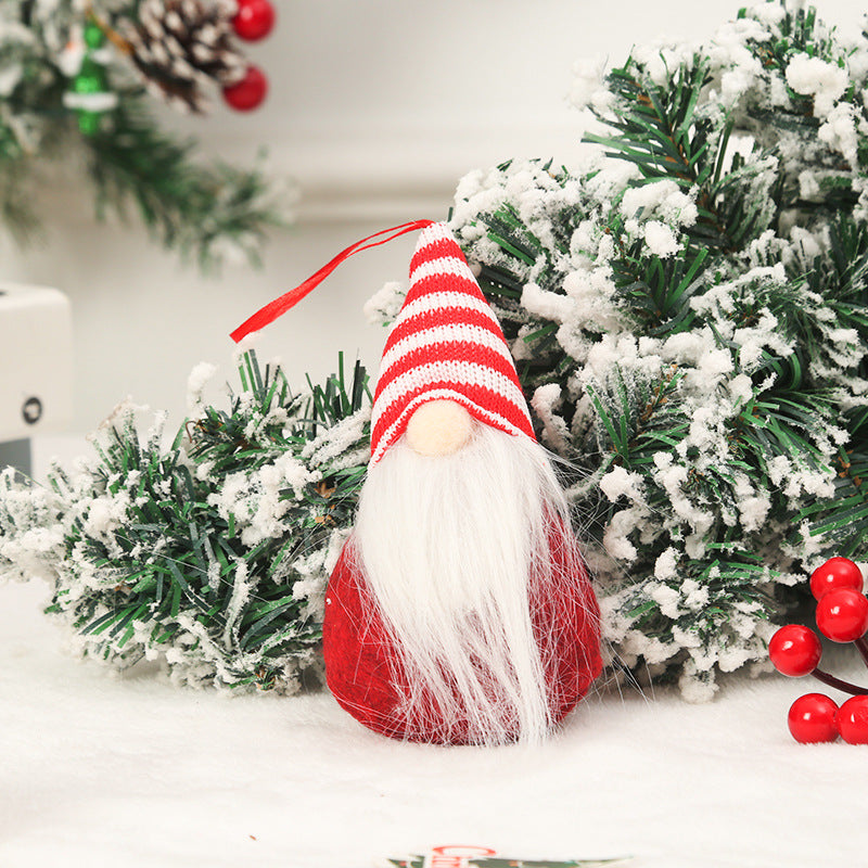Cute Christmas tree decoration in gnome design Stornfield
