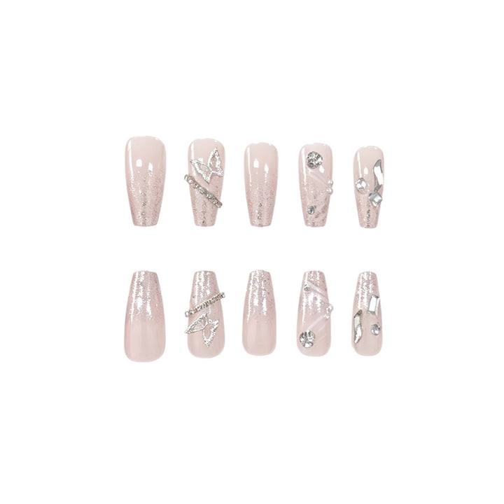 Glamorous 3D Crystal Nail Enhancements Stornfield