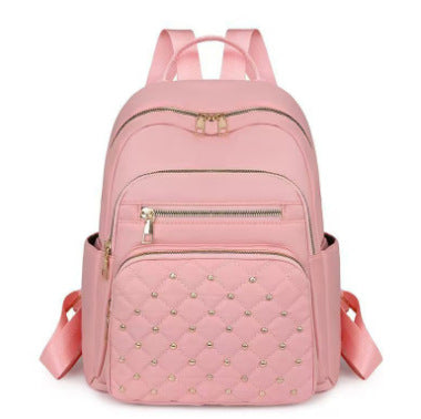 Women's Quilted Backpack with Decorative Studs Stornfield