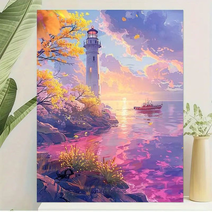 Scenic Lighthouse Canvas Wall Art Stornfield