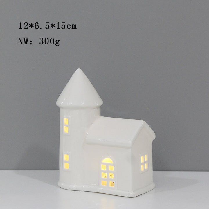Ceramic House-Shaped Tea Light Holder Stornfeild