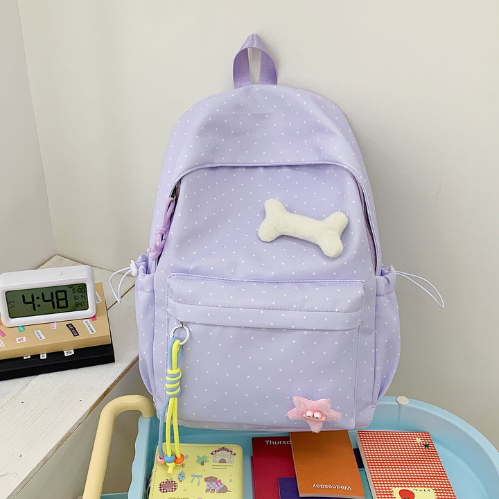 Cute Polka Dot Graphic Backpack Stornfield