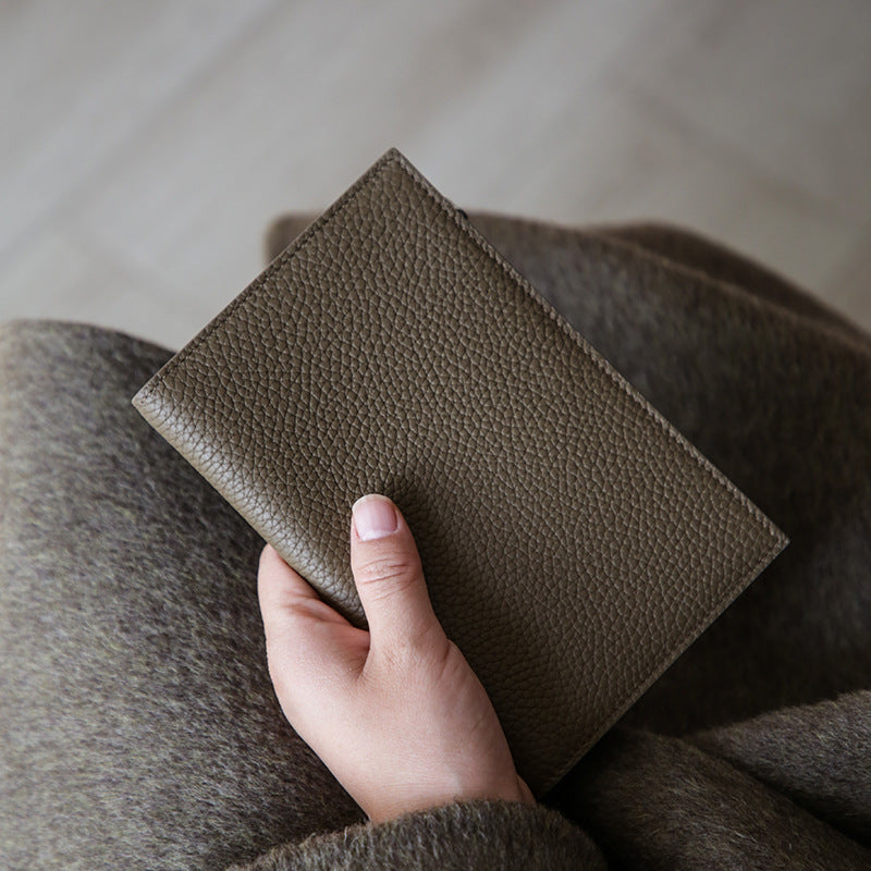 Premium Textured Leather Passport Holder Stornfield