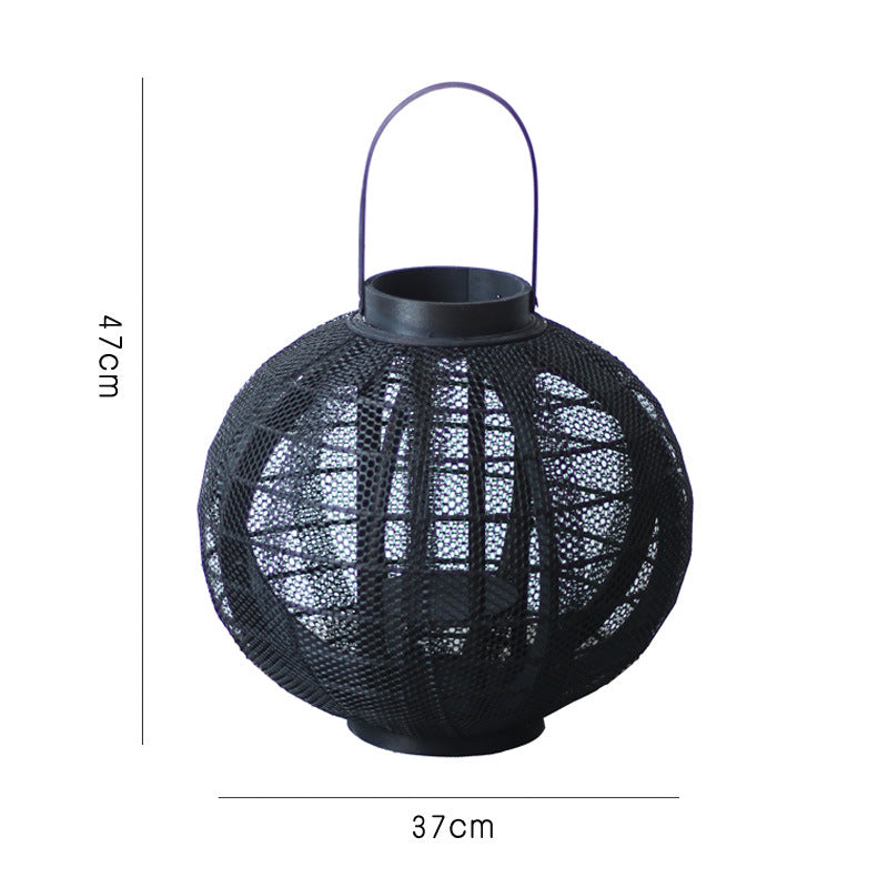 Decorative metal lantern with handle Stornfield