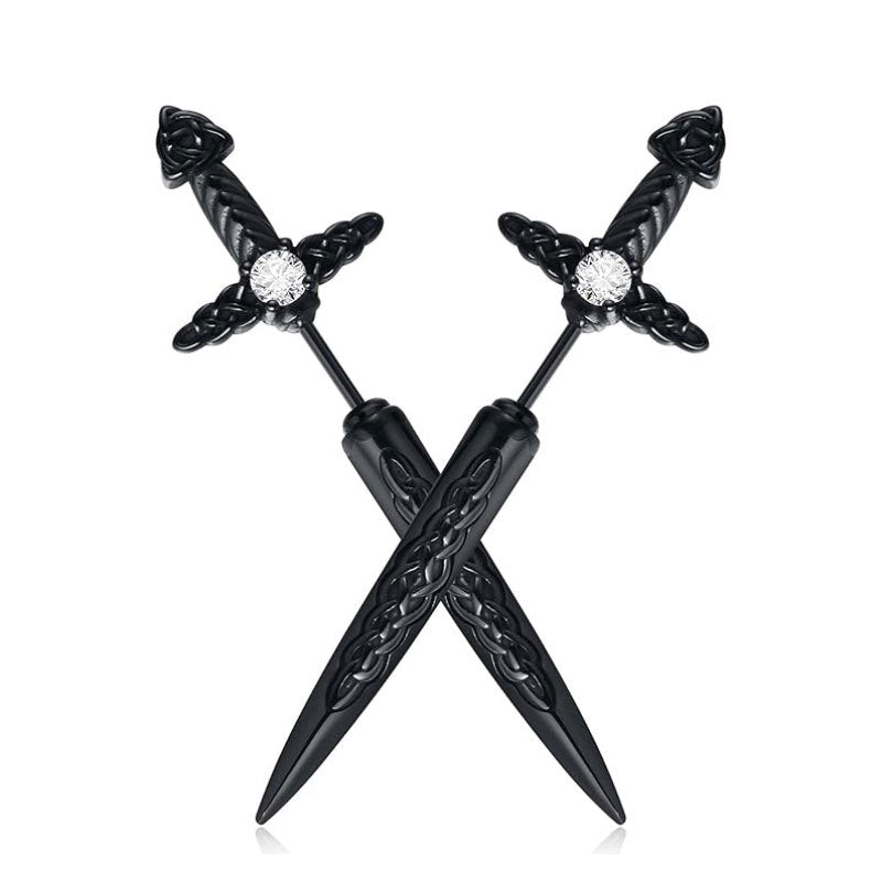 Gothic Sword-Shaped Earrings Stornfield