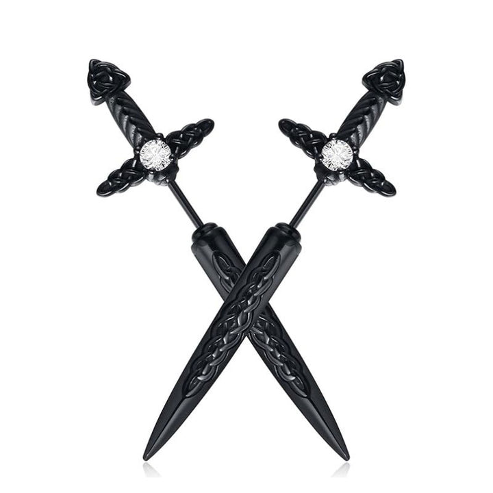Gothic Sword-Shaped Earrings Stornfield