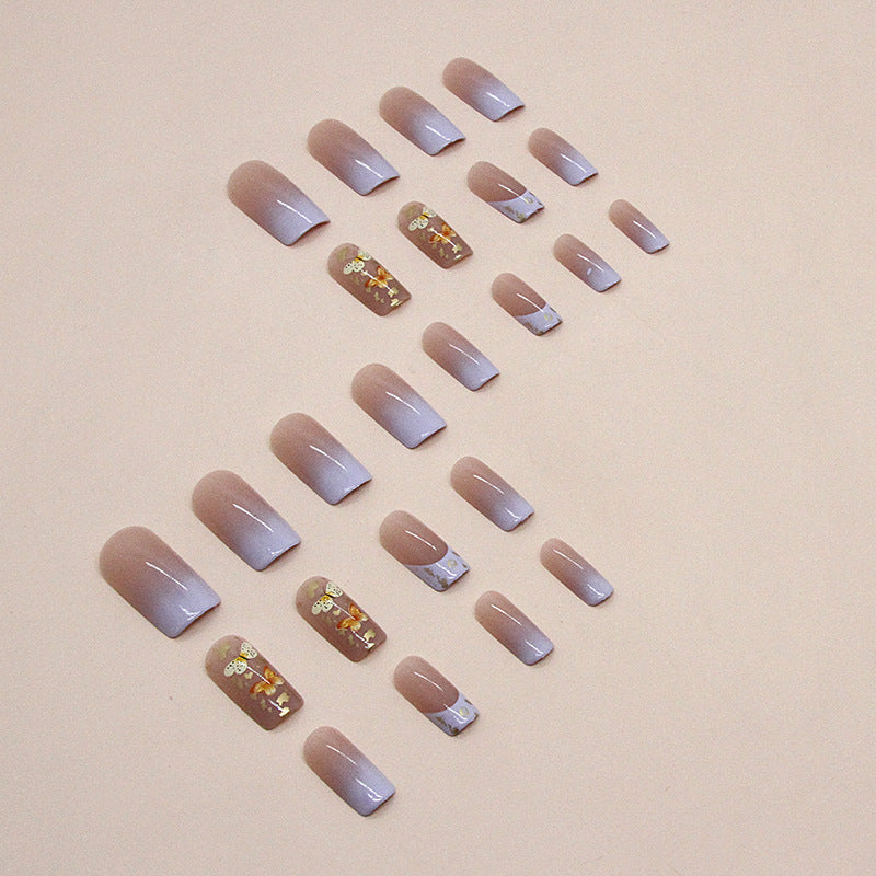 Floral Embellished Press-On Nail Set Stornfield