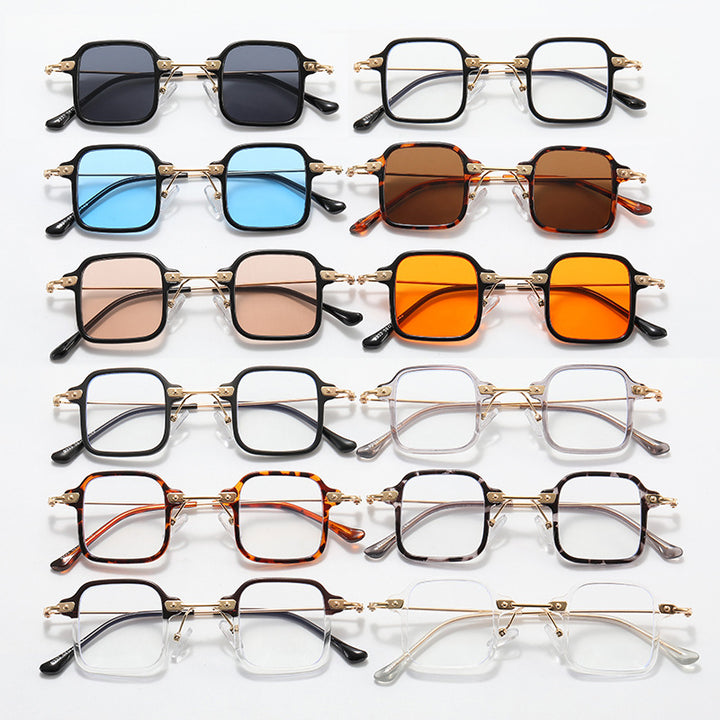Women's geometric sunglasses with stylish metal frame Stornfield