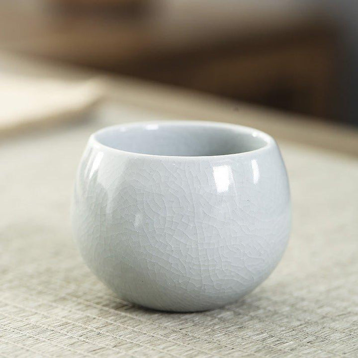 Oriental Handcrafted Ceramic Rounded Tea Cup Set | Stornfield