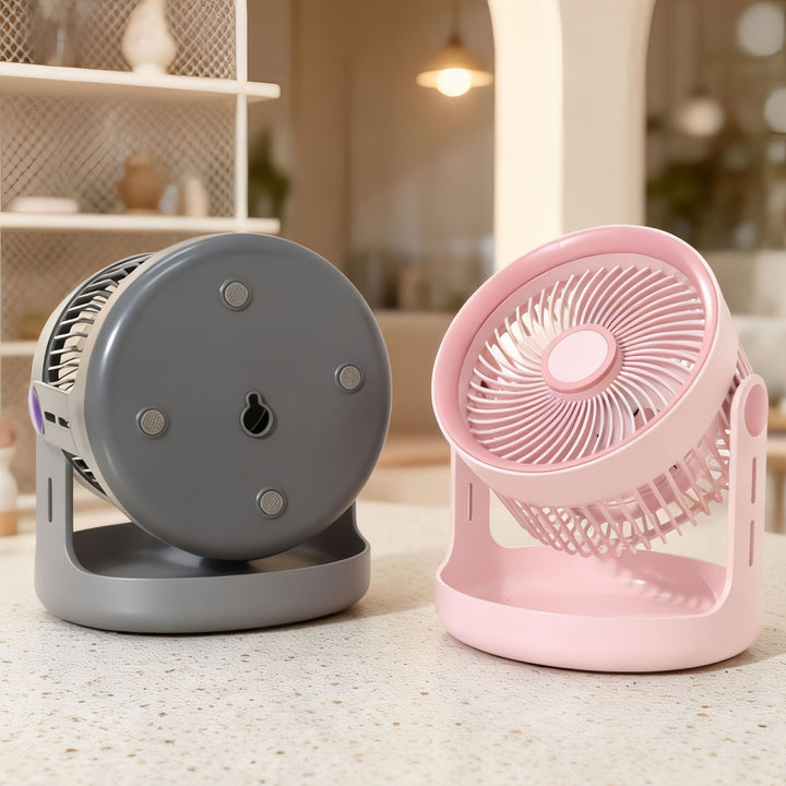 Ladies table fan with adjustable head and quiet operation mode Stornfield