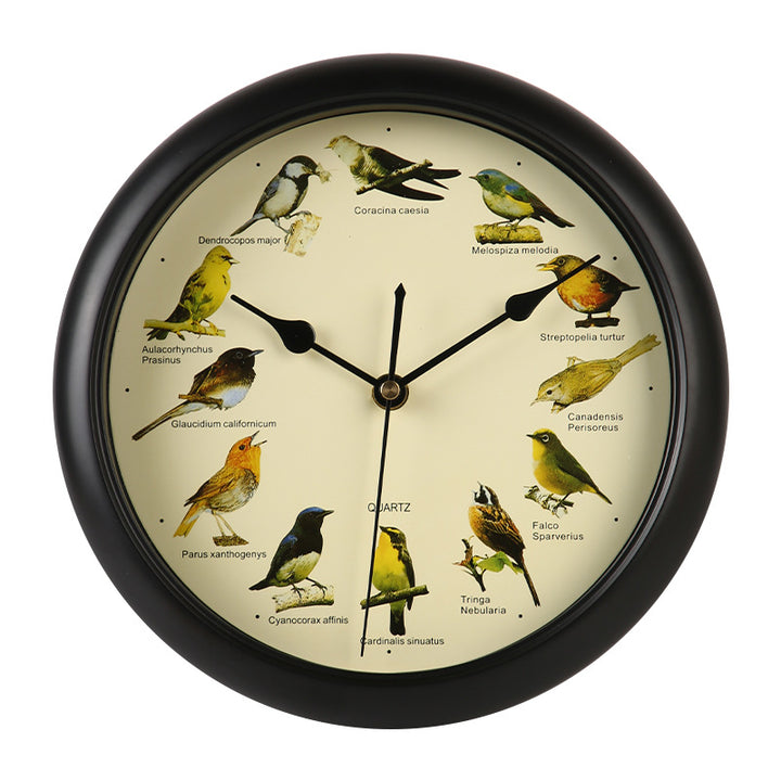 Wall clock with colorful bird design Stornfield