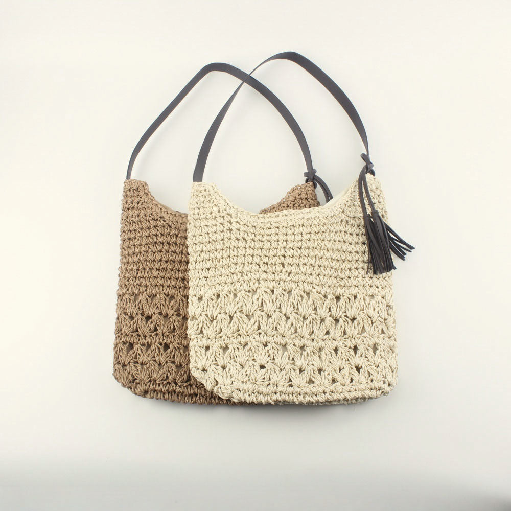 Handcrafted Hobo Bag Made of Natural Material Stornfield