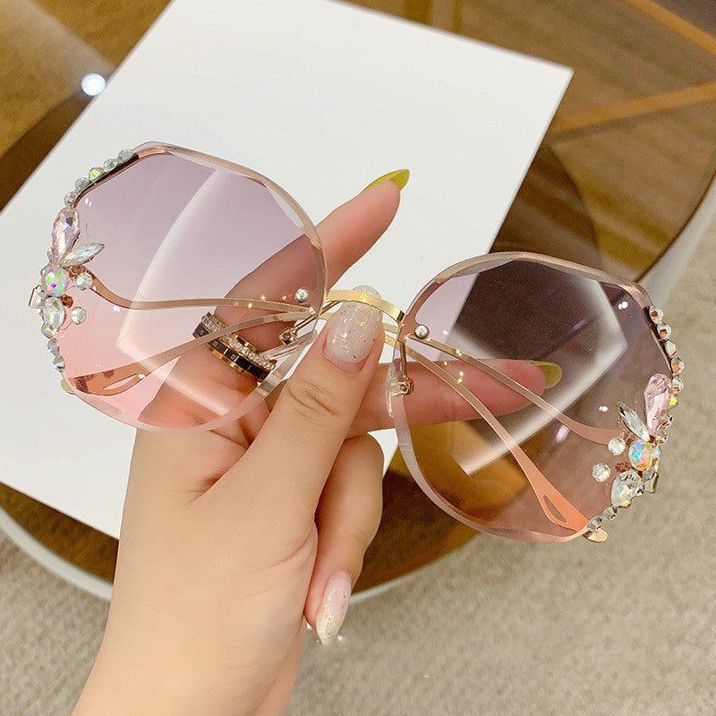 Women's Oversized Sunglasses with Decorative Stones Stornfield