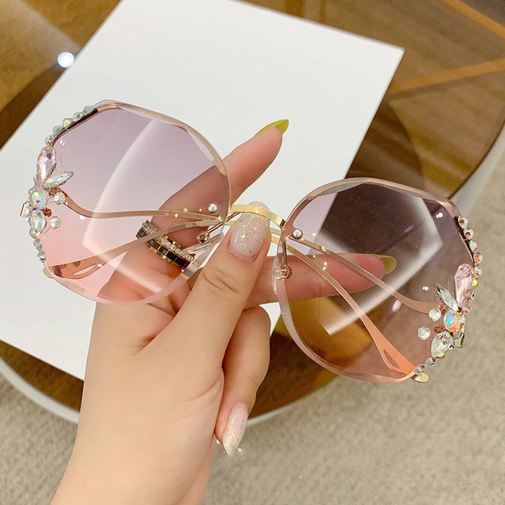Women's Oversized Sunglasses with Decorative Stones Stornfield