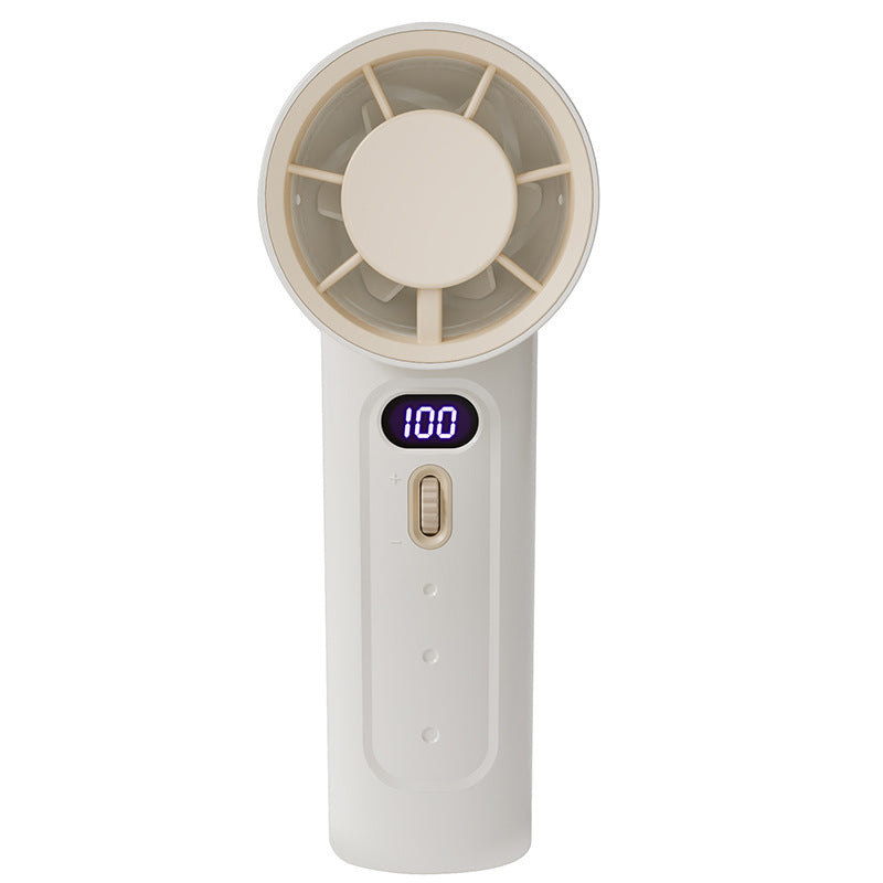 Women's portable hand fan with digital speed display Stornfield