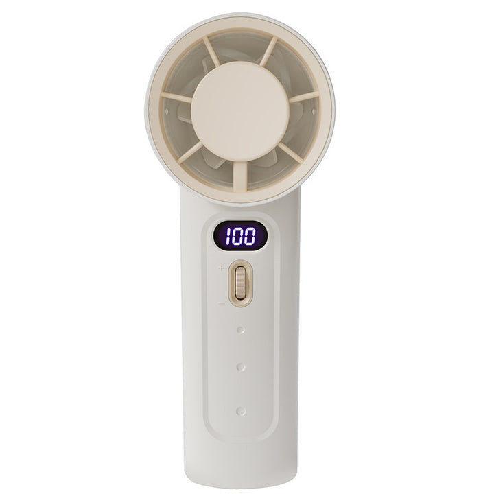 Women's portable hand fan with digital speed display Stornfield