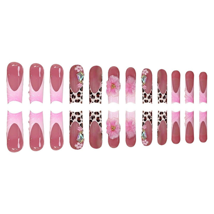 Artistic Floral Accent Press-On Nails Stornfield