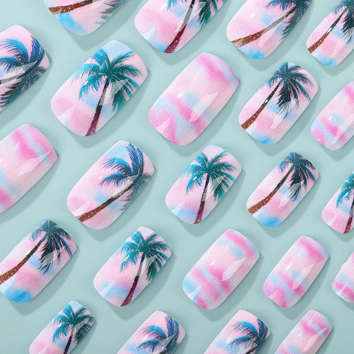 Artificial nails in tropical palm design Stornfield