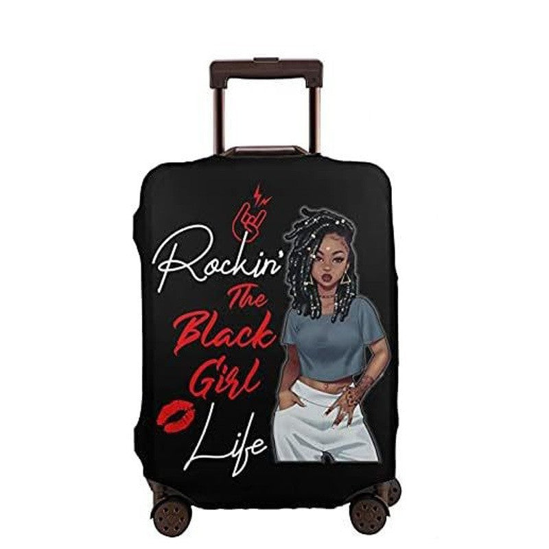 Women's hard-shell suitcase with unique skull and rose design Stornfield