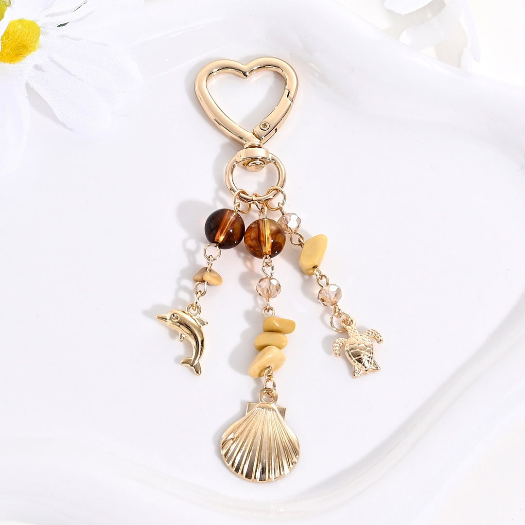 Keychain with Sparkling Sun Motif Stornfield
