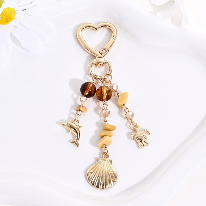 Keychain with Sparkling Sun Motif Stornfield