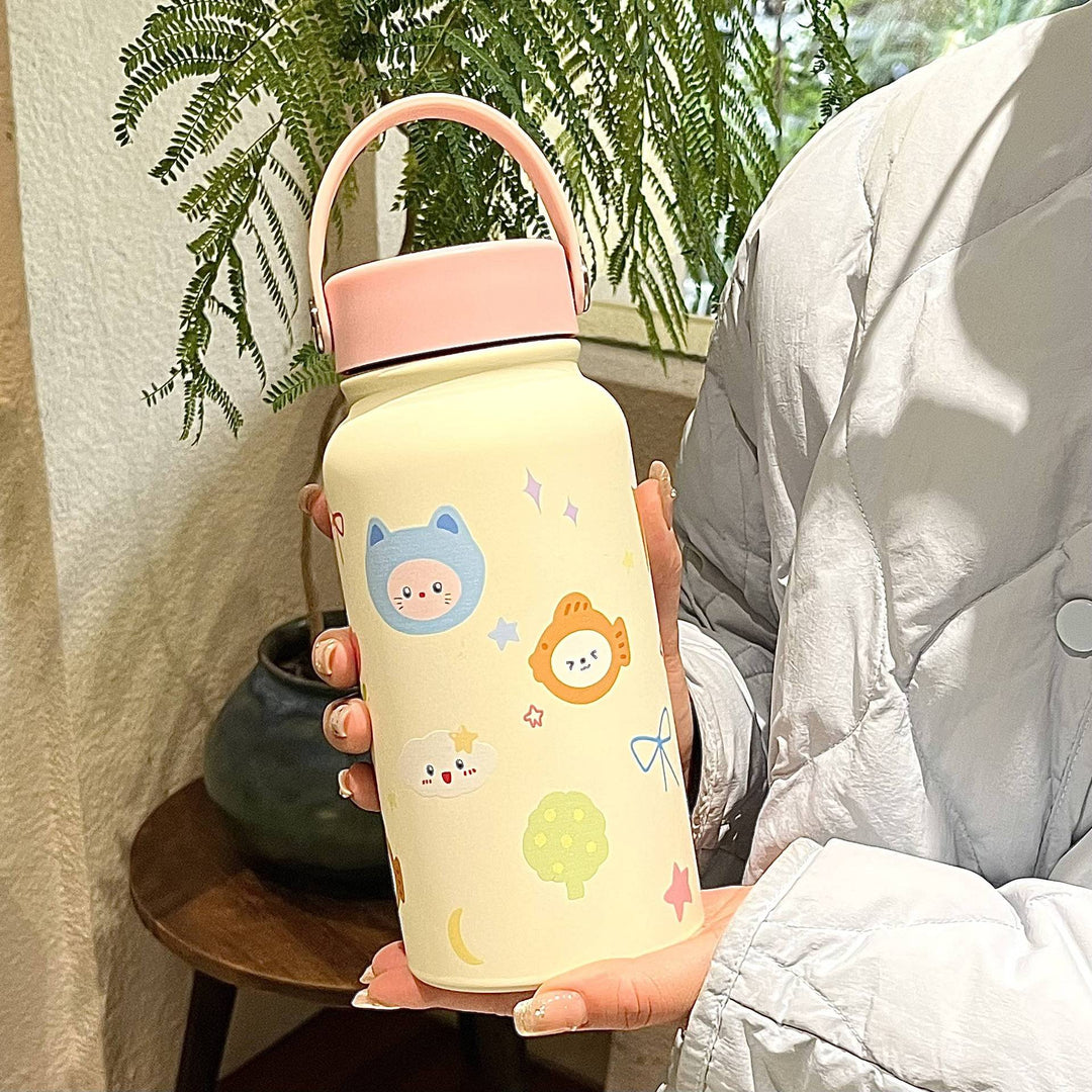 Women’s insulated bottle with practical carrying bag and playful design Stornfield