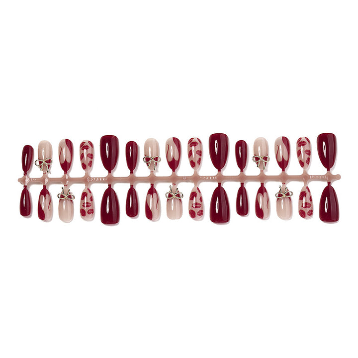 Detailed Decorative Press-On Nail Set Stornfield