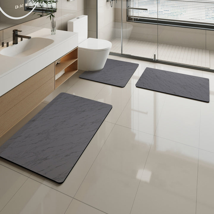 Soft Marble Pattern Bath Mat