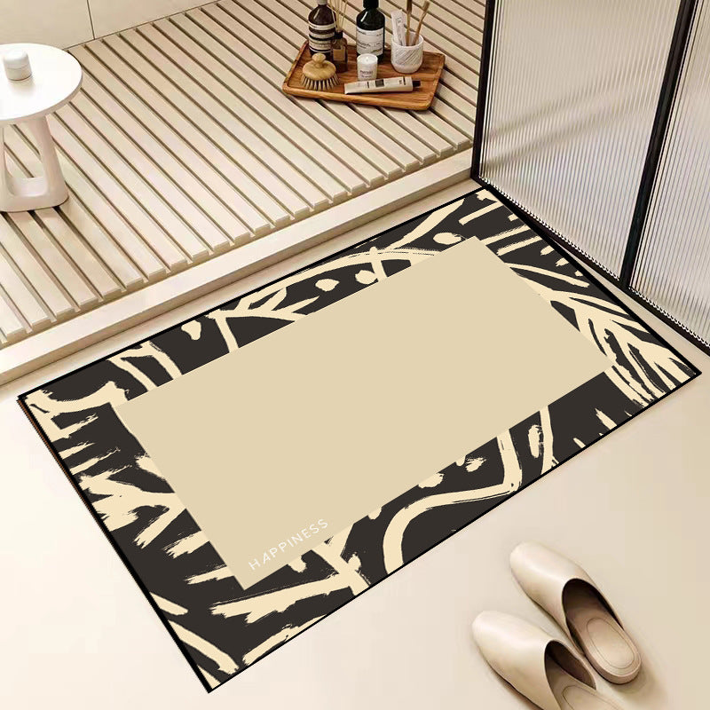 Floral Patterned Bath Mat