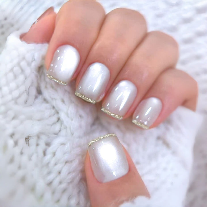 Elegant Glitter Tip Press-On Nail Set Stornfield