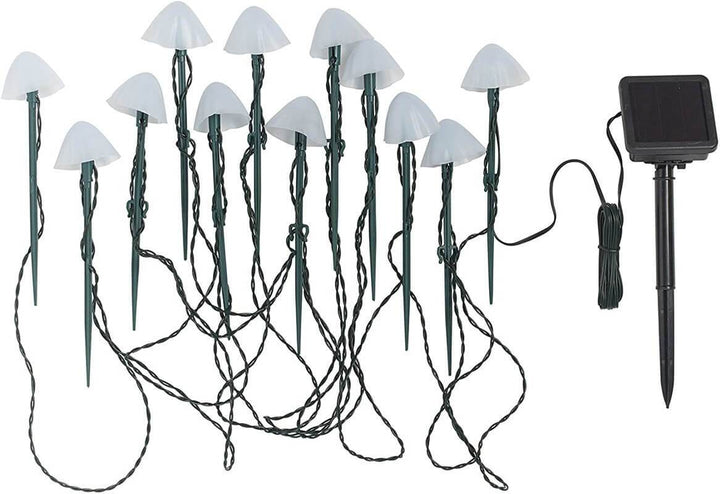 Contemporary Creative Plastic Solar LED Mushroom Lights String Lights For Outdoor Patio | Stornfield