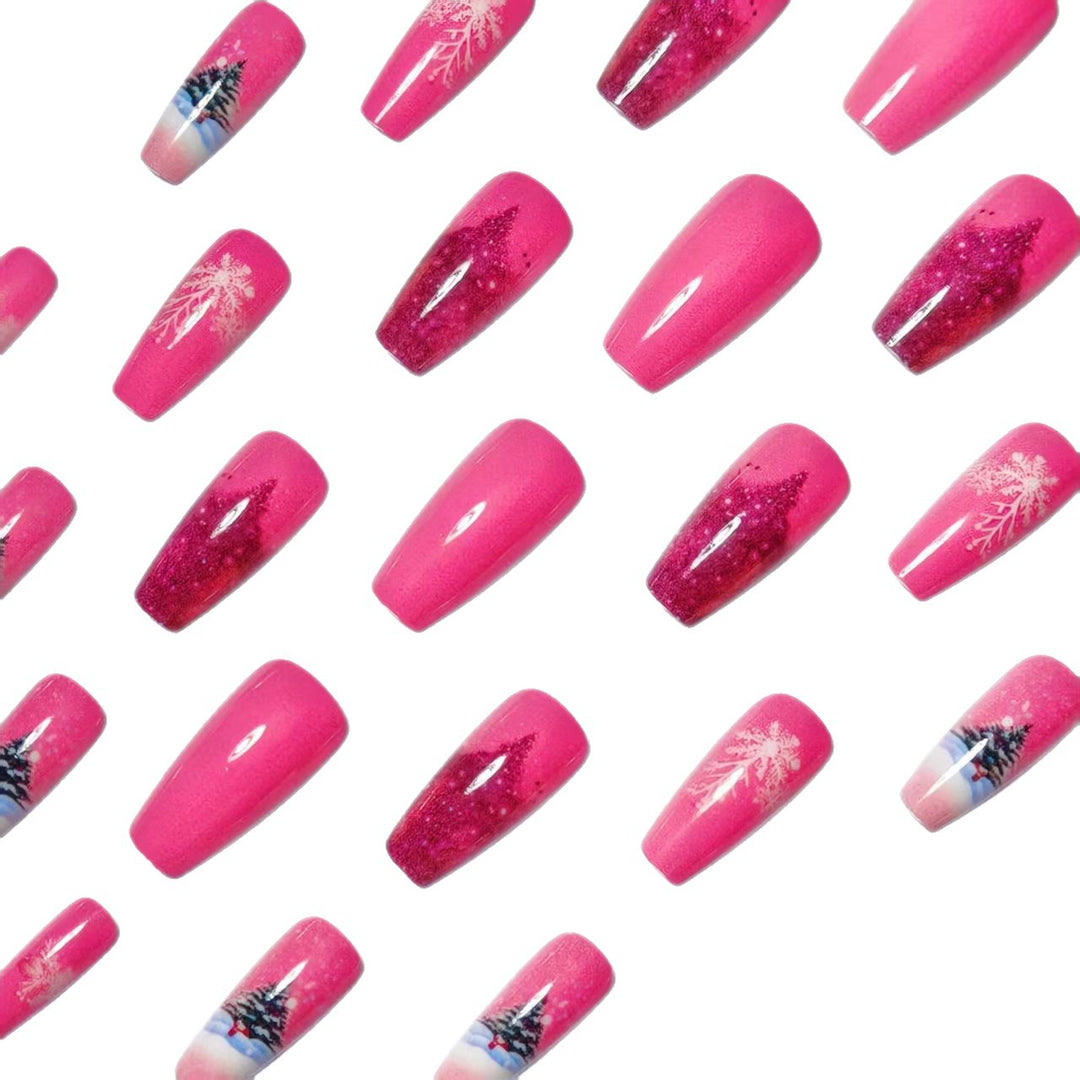 Artificial nails with winter Christmas design Stornfield