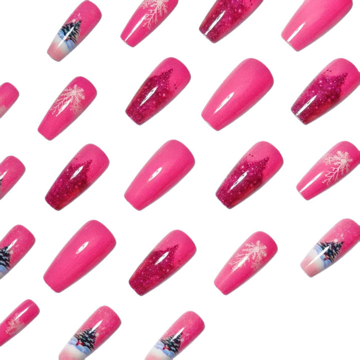 Artificial nails with winter Christmas design Stornfield