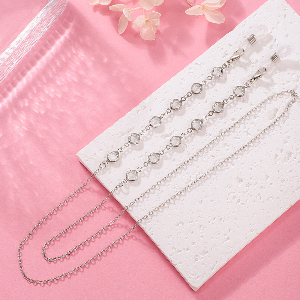 Stylish Crystal Chain Eyewear Holder Stornfield