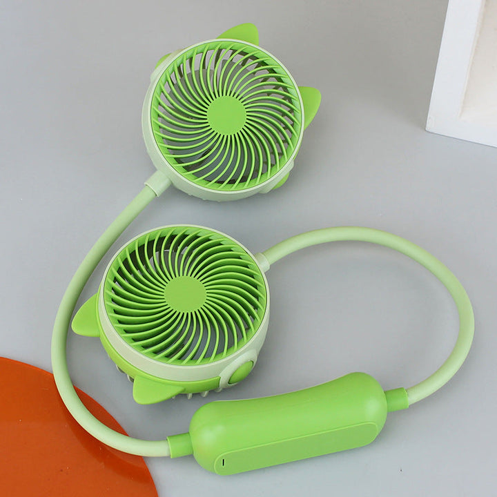 Ladies Portable Neck Fan with Flexible Mount and Dual Fan System Stornfield