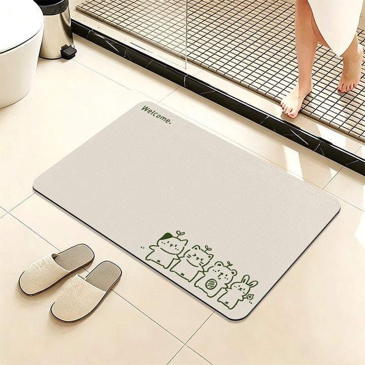 Cute Animal-Themed Bath Mat