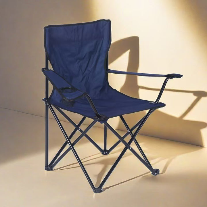 Ladies folding chair with extra comfort and cup holder Stornfield
