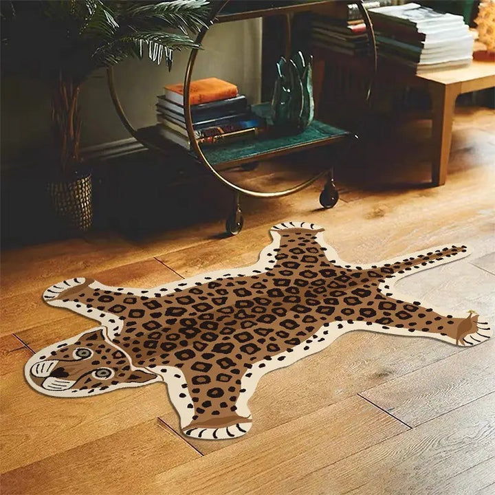 Tiger-Themed Plush Area Rug