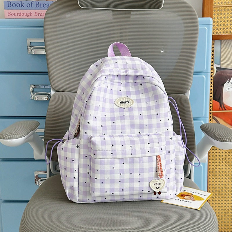 Stylish Checkered Mini Backpack Stornfield