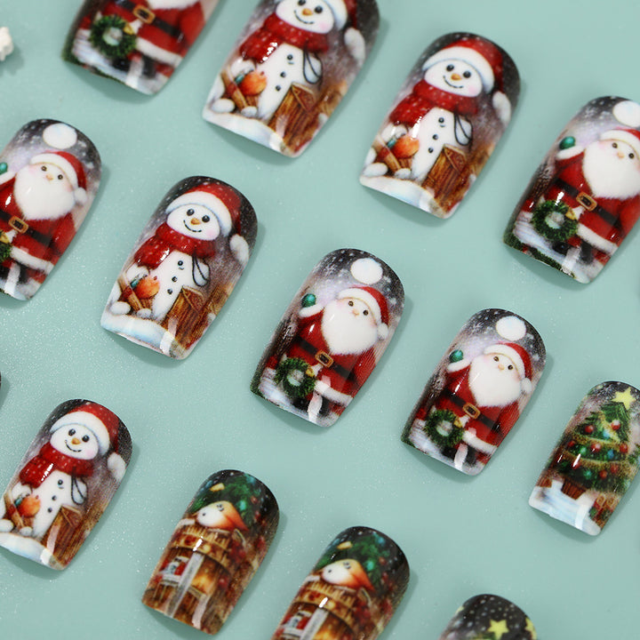 Festive artificial nails with Christmas motifs Stornfield