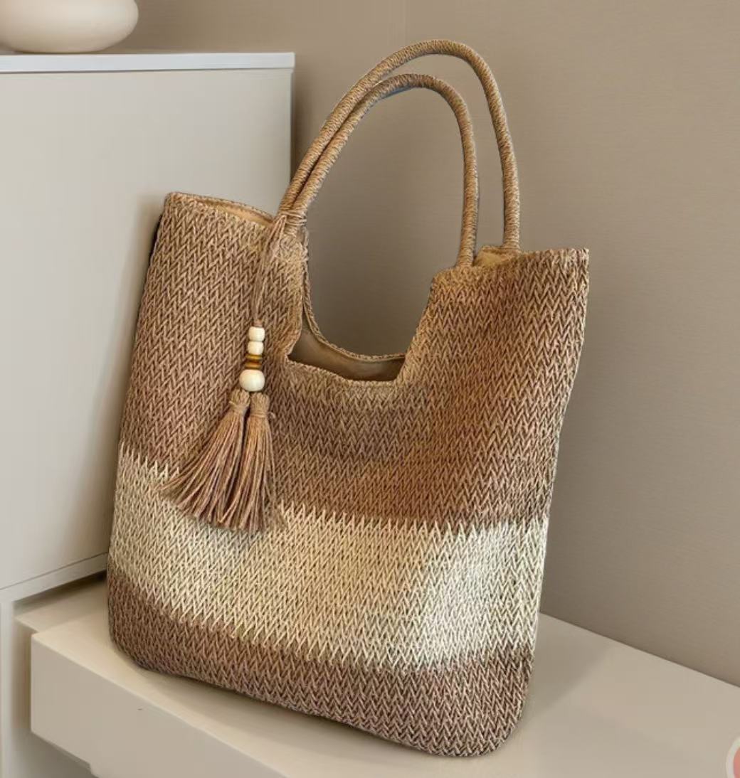 Macrame Crossbody Bag with Tassel Details Stornfield