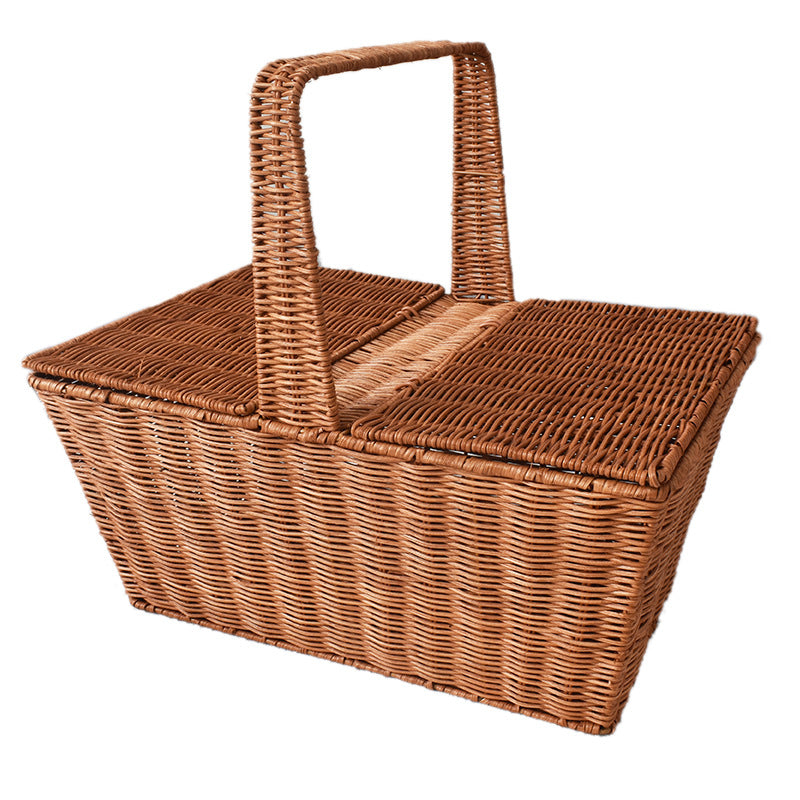 Handcrafted Woven Picnic Storage Basket Stornfield