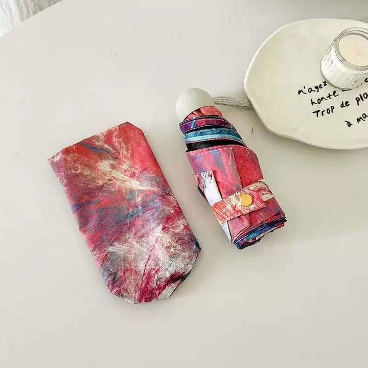 Women's Folding Umbrella with Creative Art Design Stornfield