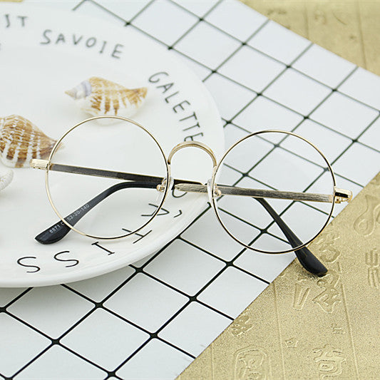 Women Round Glasses with Filigree Metal Frame Stornfield