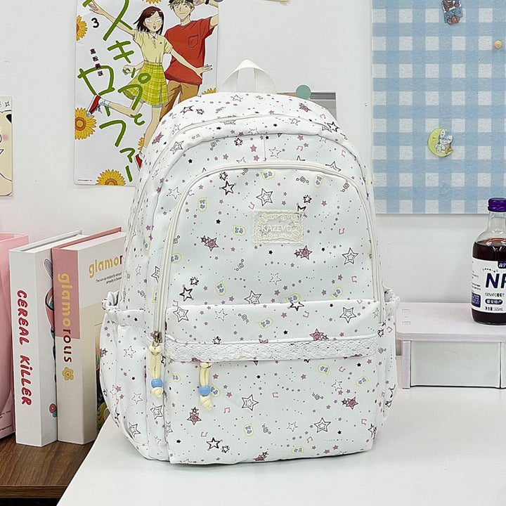 Playful Star-Printed School Backpack Stornfield