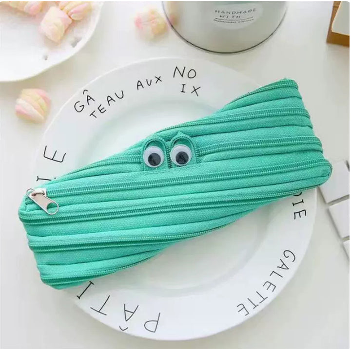 Creative Multi-Zipper Pencil Pouch