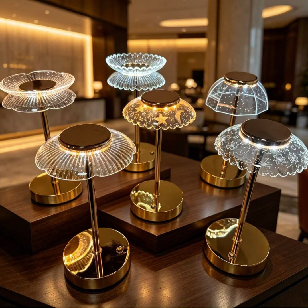 Artistic Glass Table Lamp